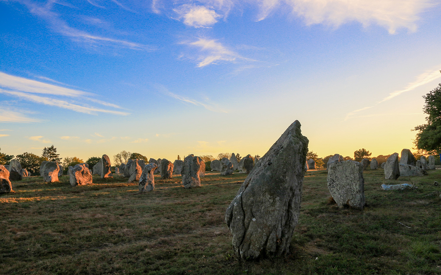 Alignements mégalithiques à Erdeven et Carnac