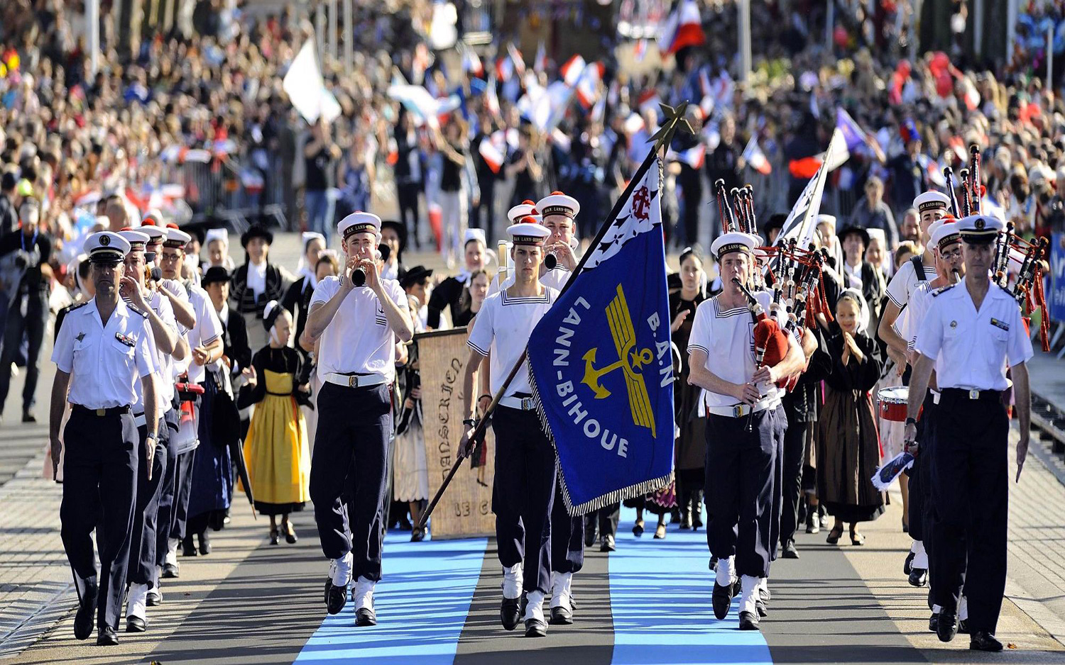 La grande parade du festival interceltique de Lorient